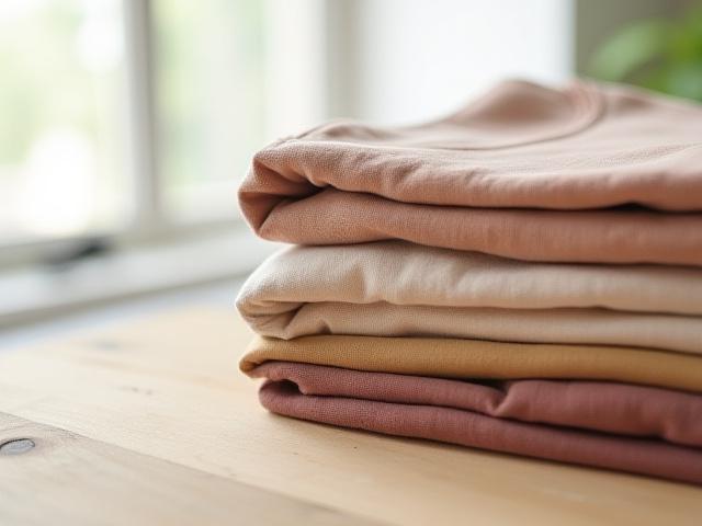 Hand-dyed t-shirts for a local apparel brand with subtle earth tones.