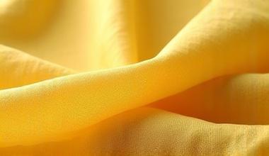 A close-up of a soft, textured scarf hand-dyed with subtle earthy tones from goldenrod.